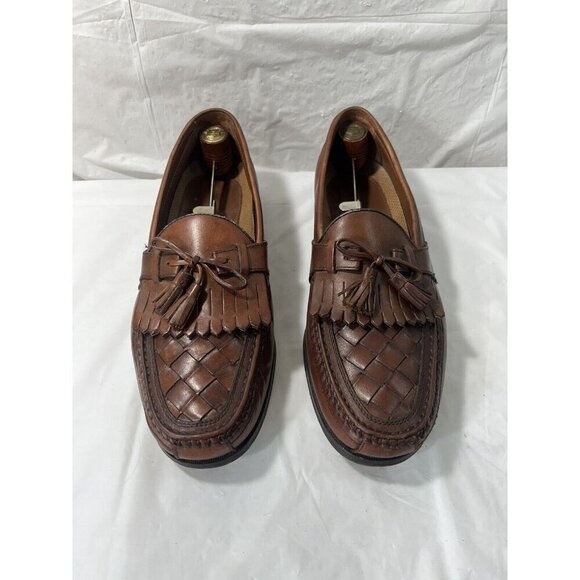 Johnston Murphy Halsey Brown Leather Mens 12 M Woven Kiltie Tassel Casual Shoes main image 13
